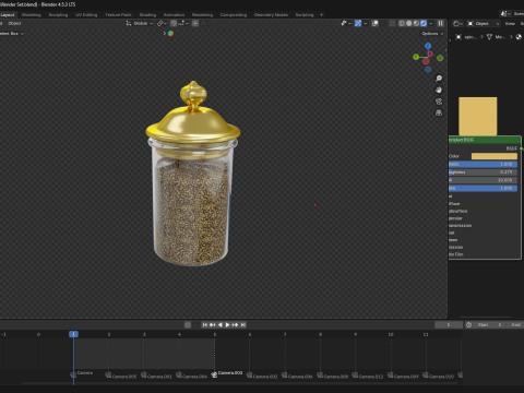 Jar Coriander Model 3D