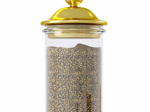 Jar Coriander 3D Modell