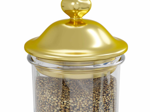 Jar Coriander Model 3D