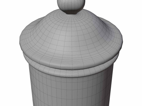 Jar Coriander Model 3D