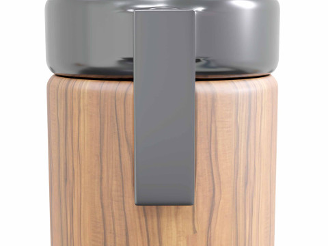 Jarro de madeira Modelo 3D