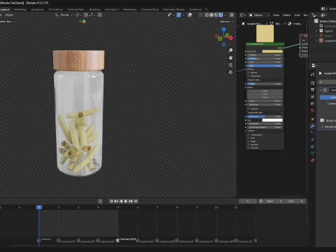 Maccheroni Pasta 3D Model