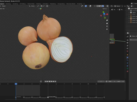 Onion 3D Model
