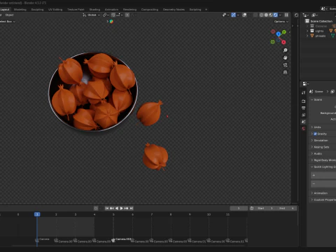 Palm Fruit 3D Model