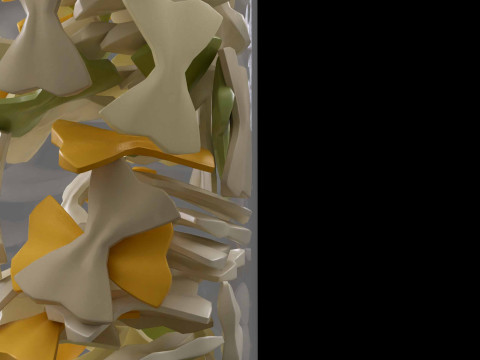 Pasta jar with pasta 3D 模型