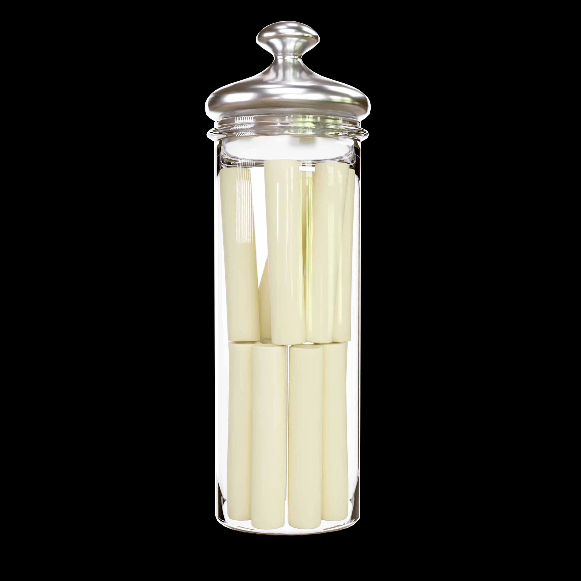 Pasta jar with pasta 3D Model .c4d .max .obj .3ds .fbx .stl .blend 