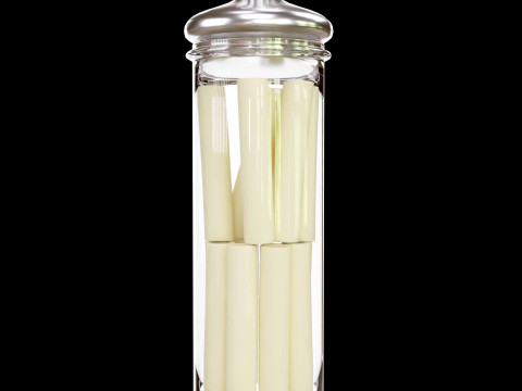 Pasta jar with pasta 3D 模型