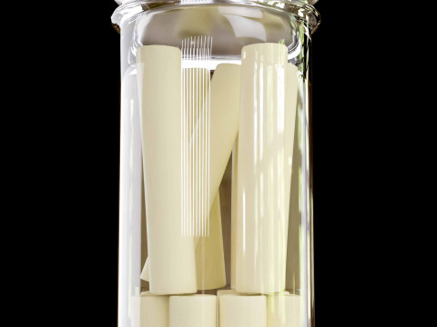 Pasta jar with pasta 3D 模型