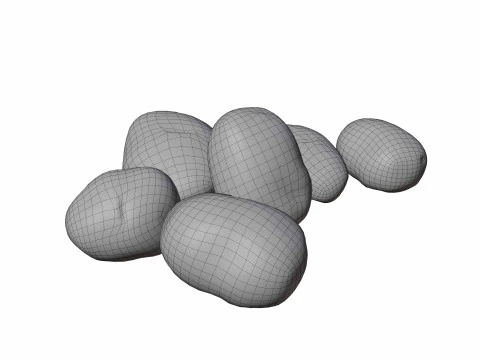 Photorealistic potato 3D Model