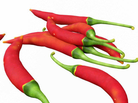 Червоний перець чилі 3D Модель