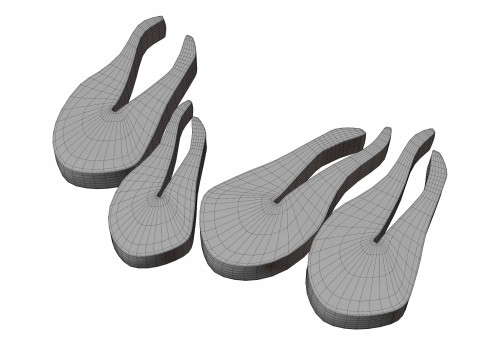 Salmon Fish pices 3Dモデル