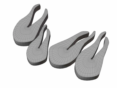 Salmon Fish pices 3D Model