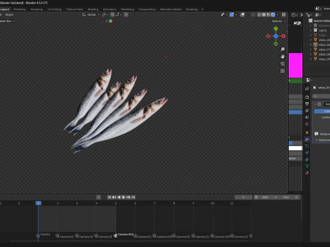 Seabass Fish 3D Model