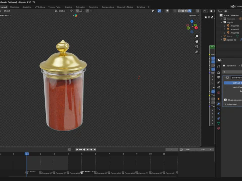 Spice jar 3D Model