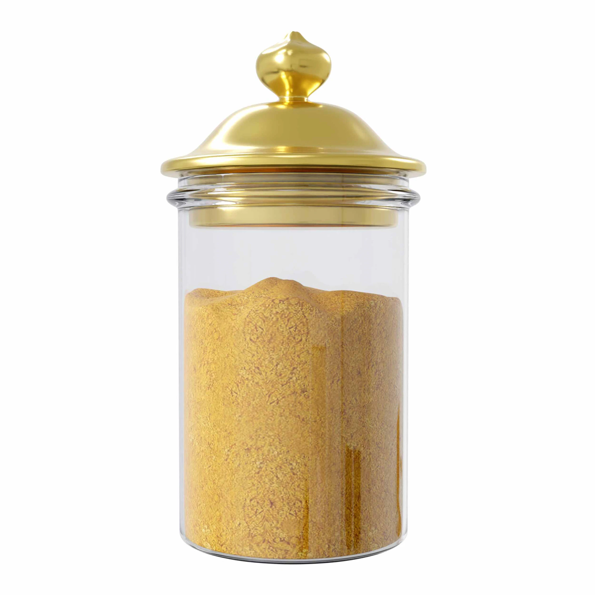 Turmeric jar 3D Model .c4d .max .obj .3ds .fbx .stl .blend 