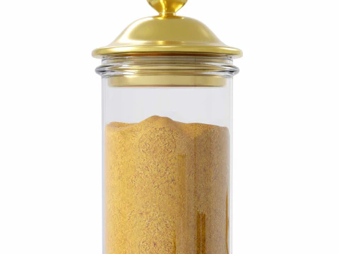 हल्दी का जार 3D मॉडल