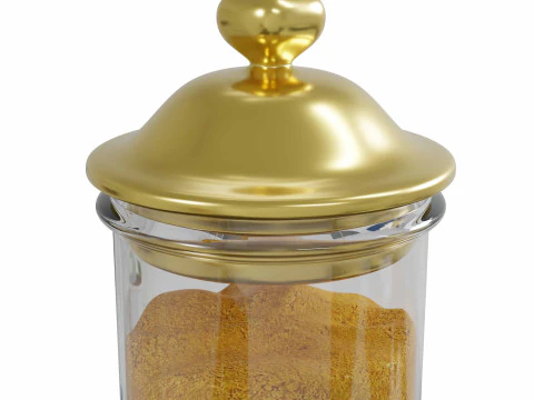 Turmeric jar 3D Model