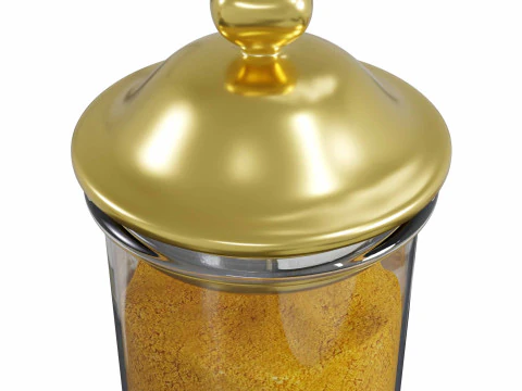 Turmeric jar 3D Model