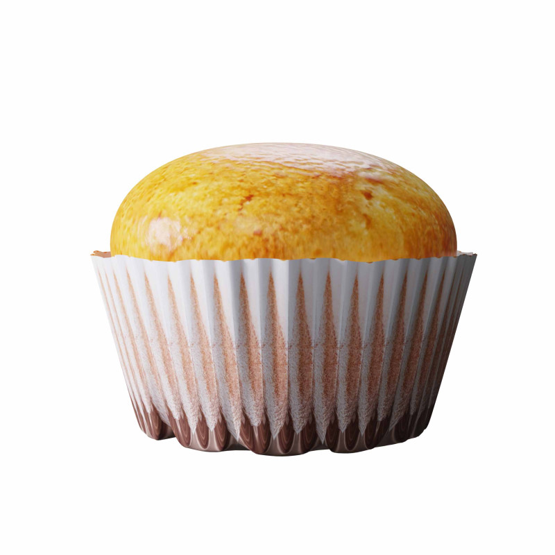 Vanilla Cupcake 3D 模型 .c4d .max .obj .3ds .fbx .stl .blend