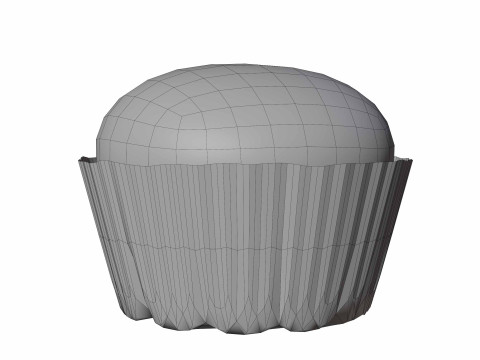 Vanilla Cupcake 3D 模型