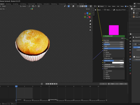 Vanilla Cupcake 3D 模型