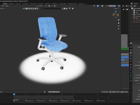 Chaise de bureau Modèle 3D