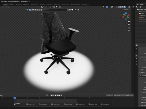 Office Chair 3D Model