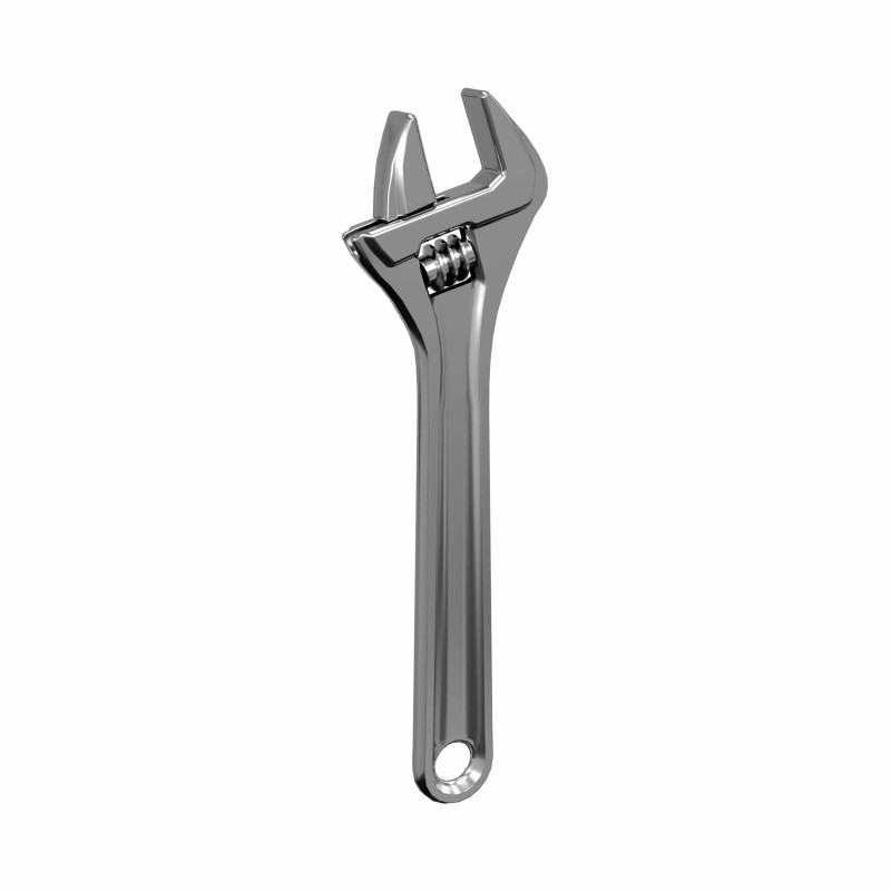 Adjustable spanner wrench 3D 모델 .c4d .max .obj .3ds .fbx .stl .blend
