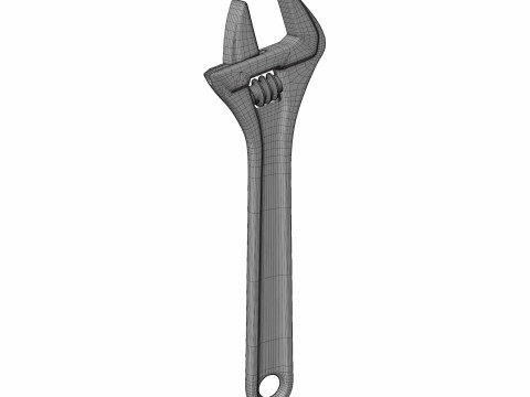 Adjustable spanner wrench 3D 모델