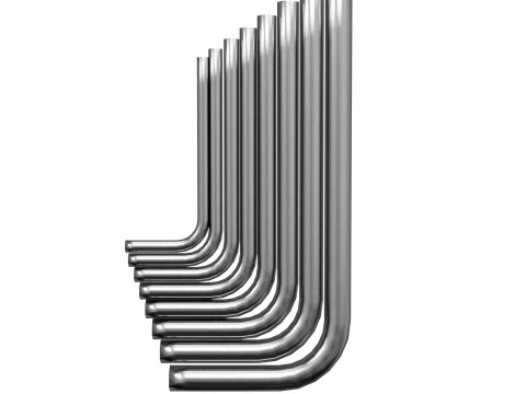 Набор шестигранных ключей 3D Модель