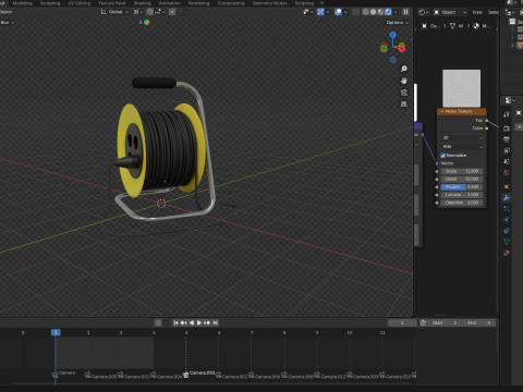 ケーブルリール 3Dモデル