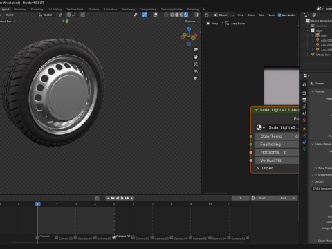 Araba Tekerleği 3D Model