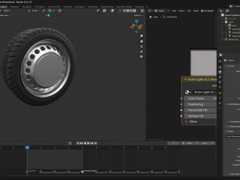 Car Wheel 3D Model