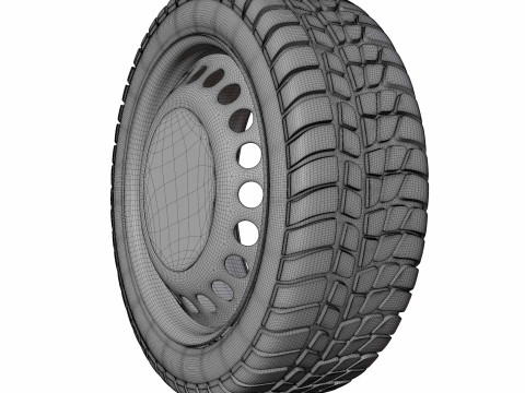 Araba Tekerleği 3D Model
