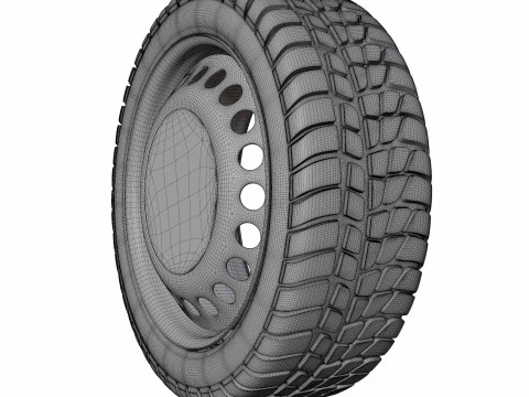 Car Wheel 3D Model