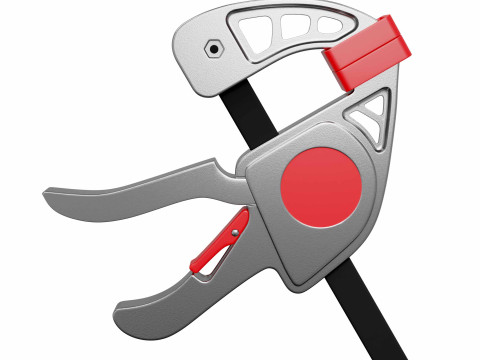 Затискач інструмент металевий 3D Модель