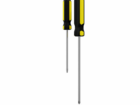 Classic Screwdrivers 3D 模型