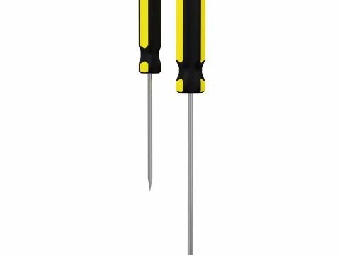 Classic Screwdrivers 3D Model