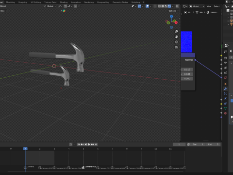 Claw Hammer 3D Modell