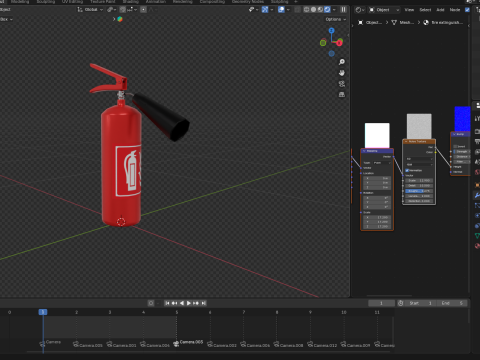Fire Extinguisher 3D मॉडल
