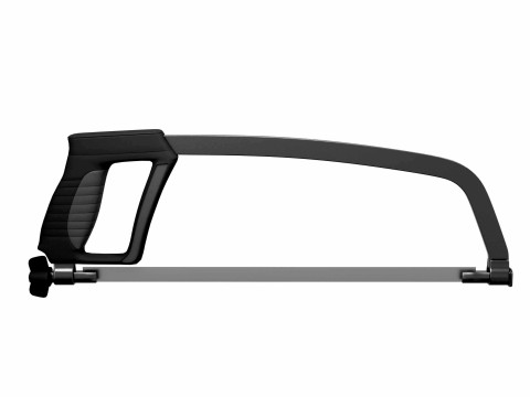 Hacksaw with blade 3D 모델