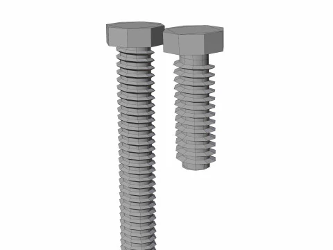 Head Screw 3D Model