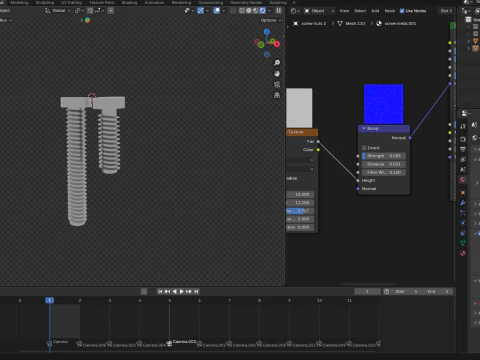 Head Screw 3D Model