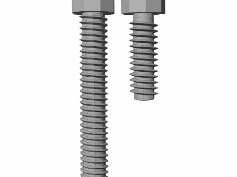 Head Screw 3D Model