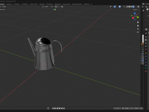 Steel Kettle 3D Model
