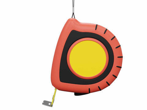 Cinta métrica Modelo 3D