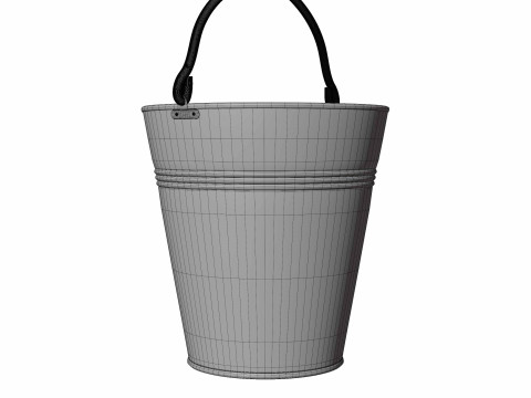 Secchio di metallo Modello 3D