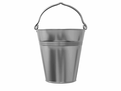Metal Bucket 3D Модель
