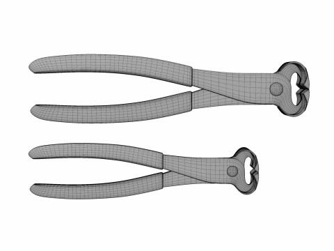 Стальные столбы 3D Модель