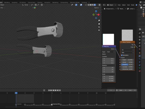 Стальные столбы 3D Модель